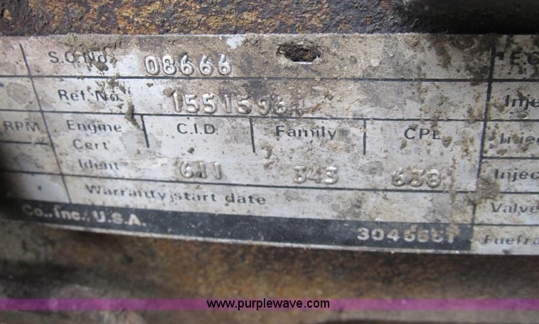 image for item B2802 1985 GMC General tandem axle dump truck