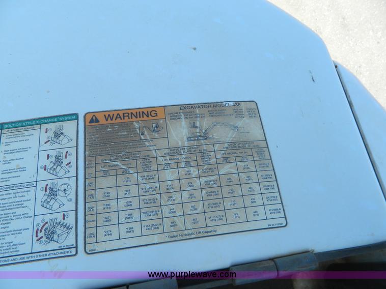 image for item B3819 Bobcat 435 ZHS compact excavator