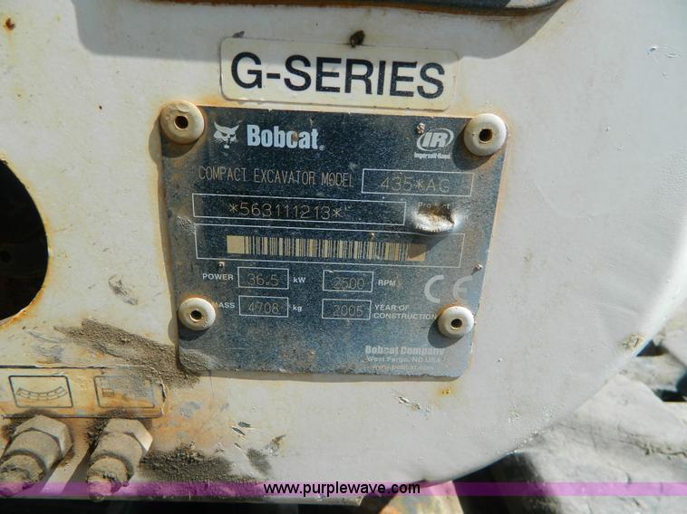 image for item B3819 Bobcat 435 ZHS compact excavator