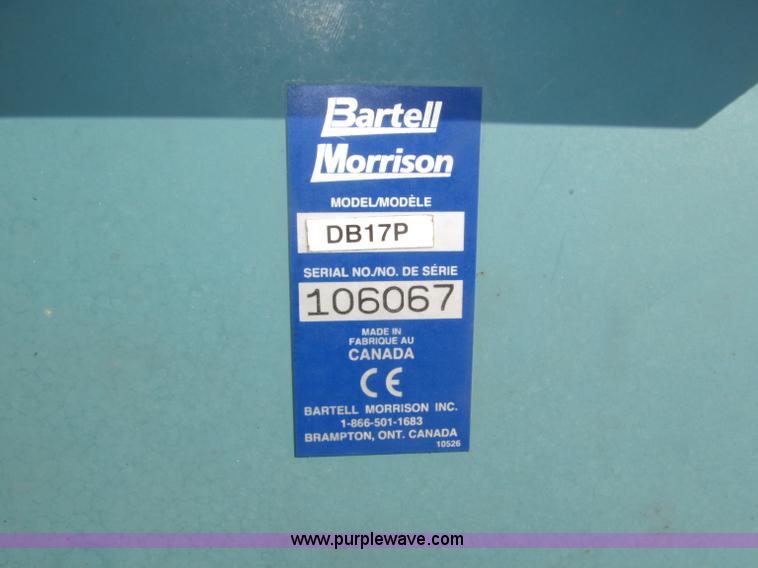 image for item B5167 2011 Bartell Morrison DB17P power buggy