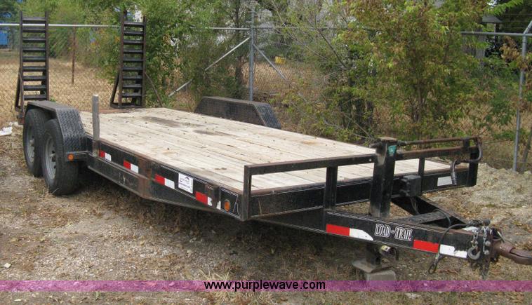 image for item B8032 2003 Load-Trail tandem axle flatbed trailer