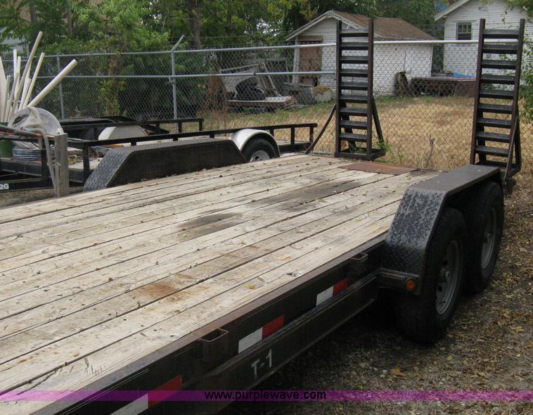 image for item B8032 2003 Load-Trail tandem axle flatbed trailer