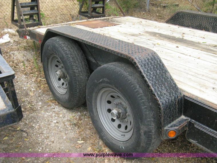 image for item B8032 2003 Load-Trail tandem axle flatbed trailer