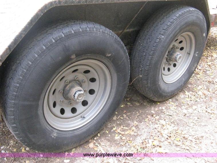 image for item B8032 2003 Load-Trail tandem axle flatbed trailer