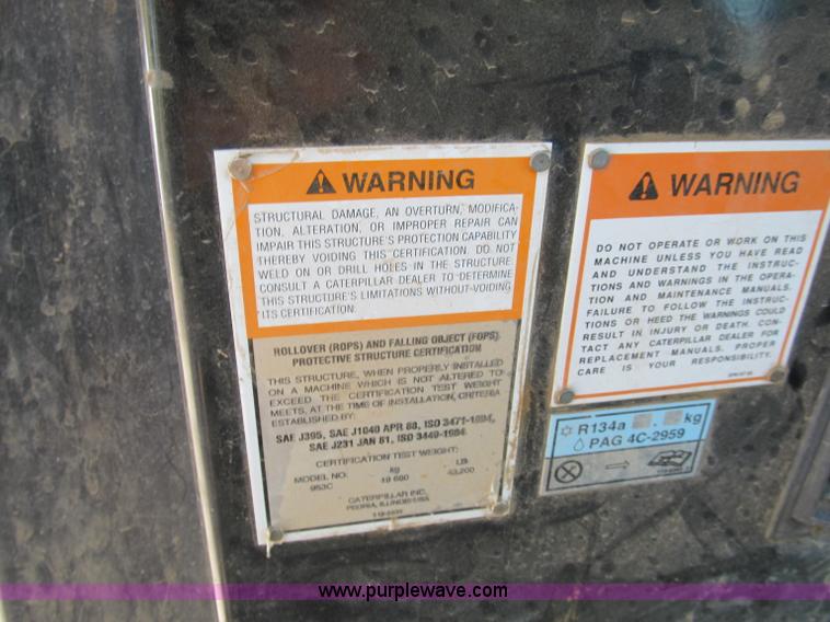 image for item C2422 2002 Caterpillar 953C track loader