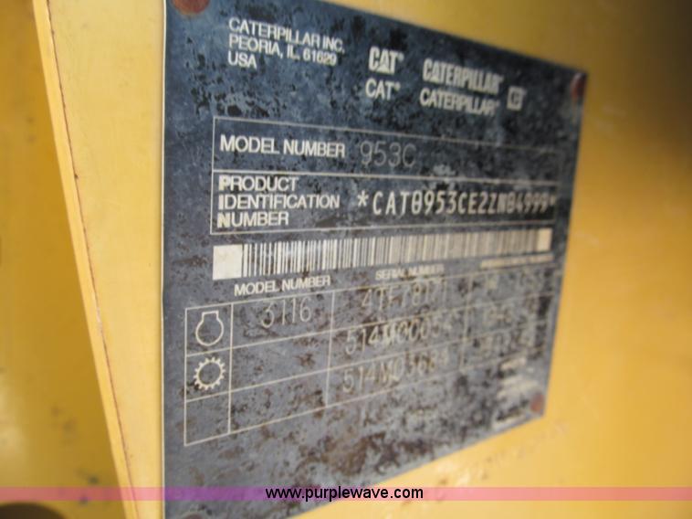 image for item C2422 2002 Caterpillar 953C track loader