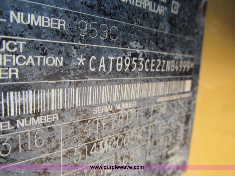 image for item C2422 2002 Caterpillar 953C track loader