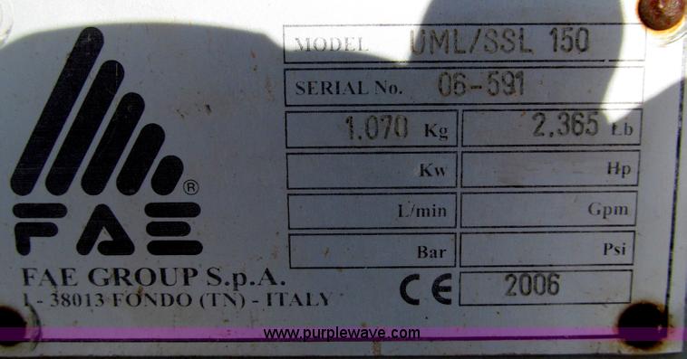 image for item C3526 2006 FAE cutter head