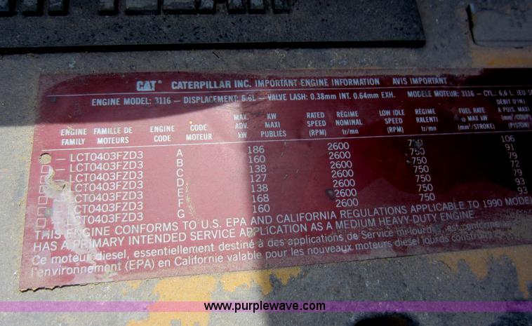 image for item D5594 1990 GMC TopKick dump truck