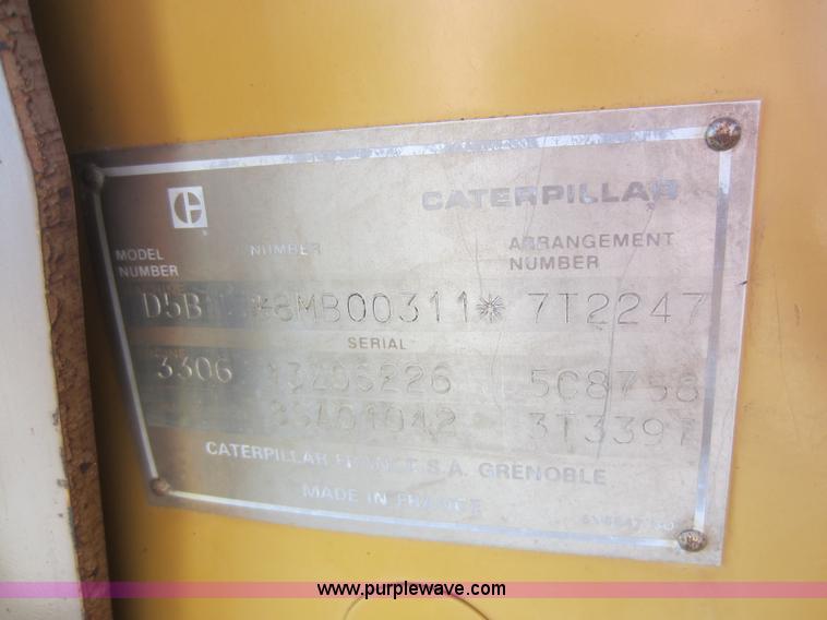 image for item D5607 1984 Caterpillar D5B dozer