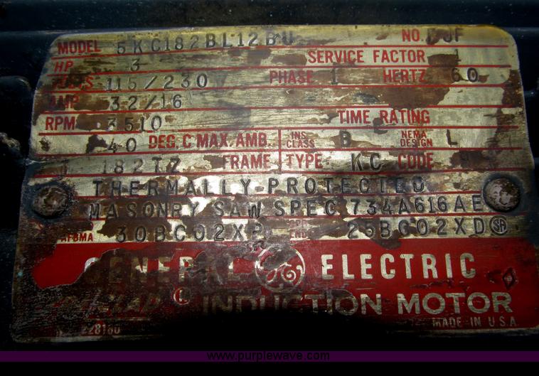 image for item K9561 Clipper electric stationary brick saw