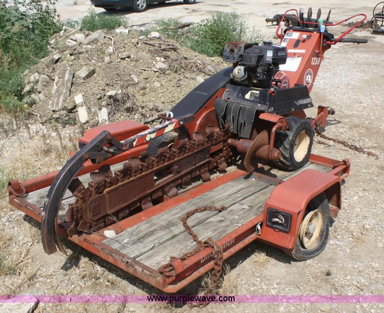 image for item K9821 2000 Ditch Witch 1230 walk-behind trencher