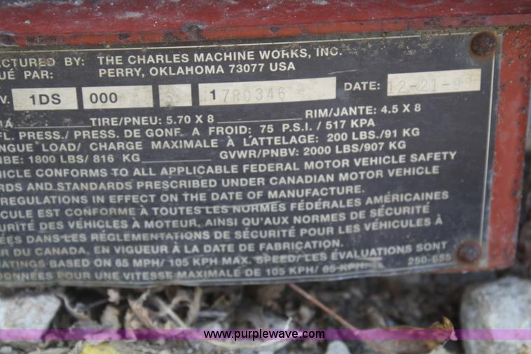 image for item K9821 2000 Ditch Witch 1230 walk-behind trencher