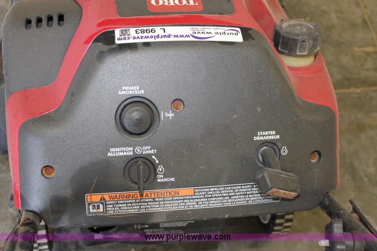 Toro CCR 2450 snow blower in Greenwood, MO Item L9983 sold Purple Wave