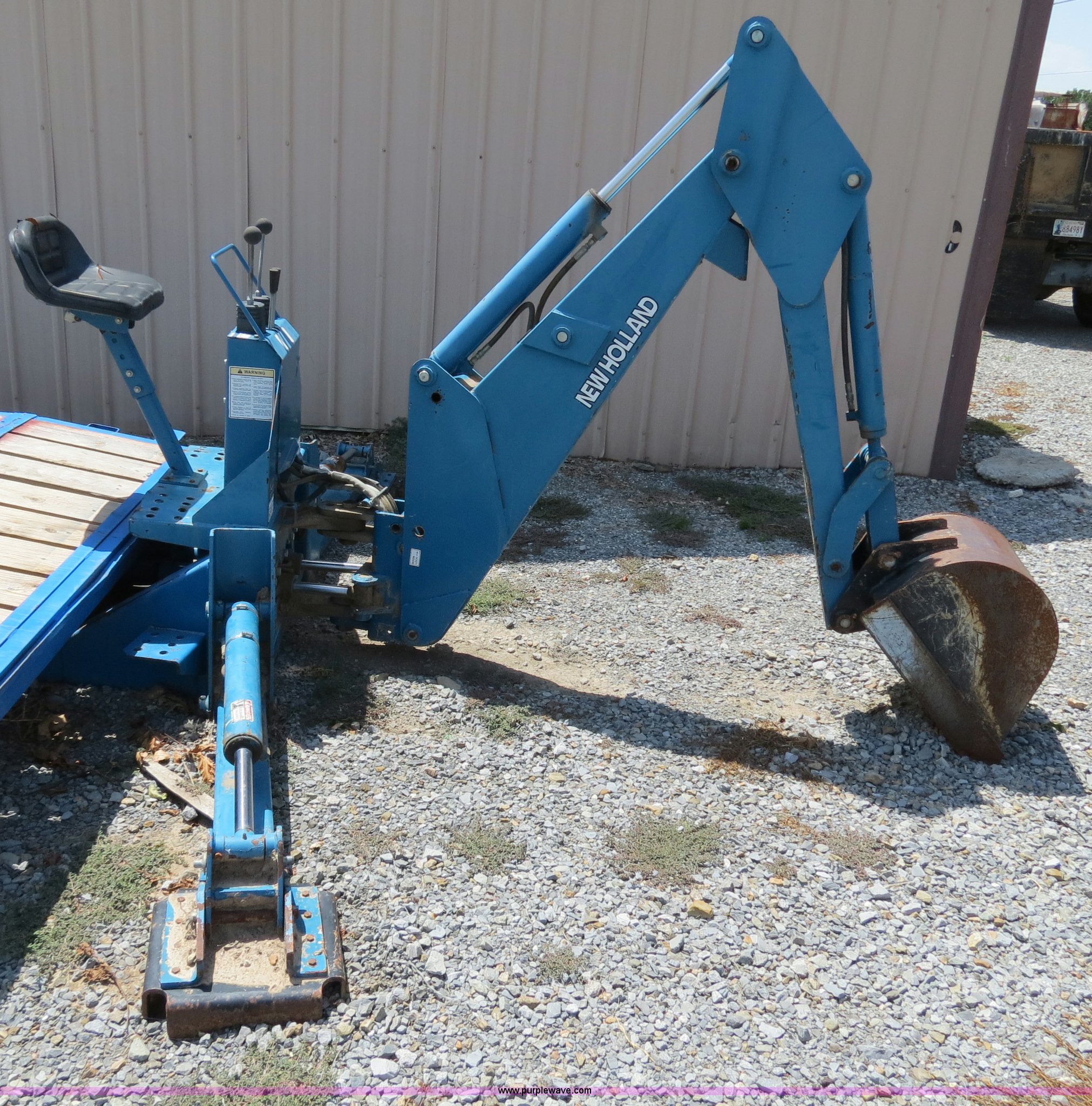 New Holland 759C backhoe attachment in Muskogee, OK Item C9746 sold