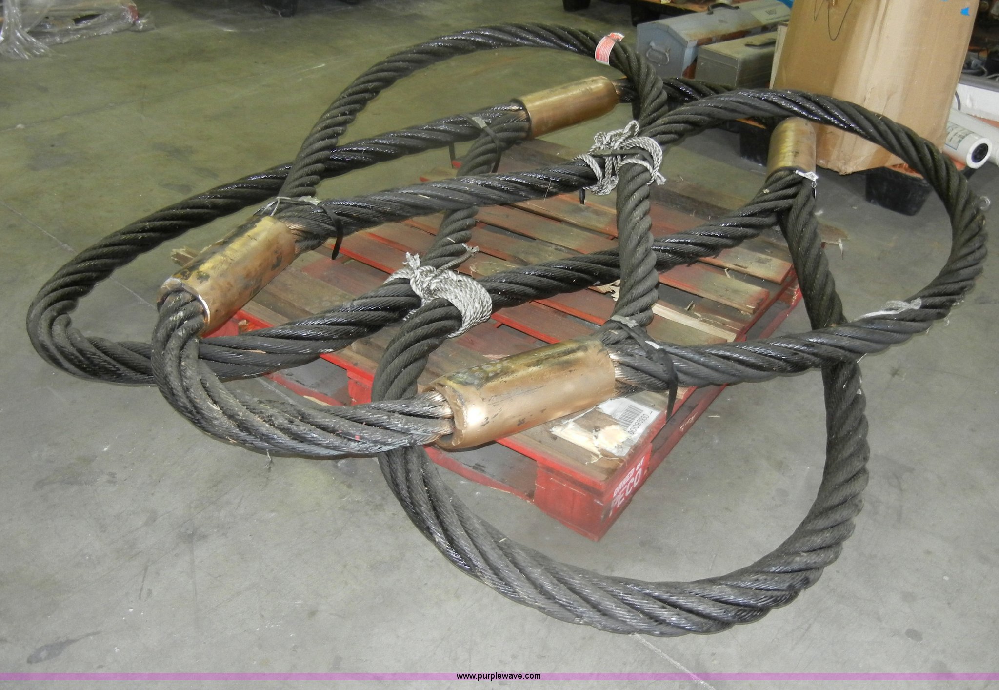 (2) Southwest Wire Rope 14'L x 3