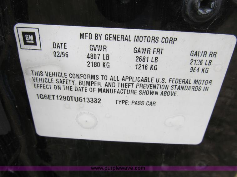 image for item B2807 1996 Cadillac Eldorado Doral