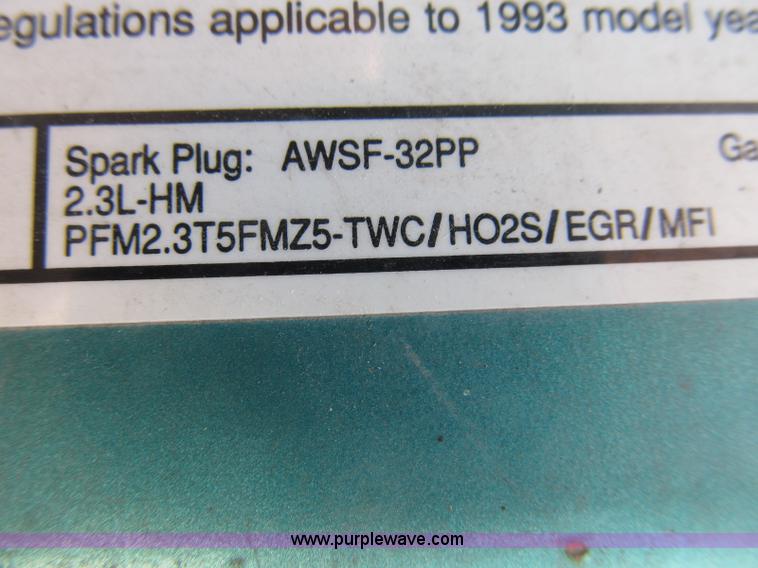 image for item B2834 1993 Ford Ranger XLT pickup truck