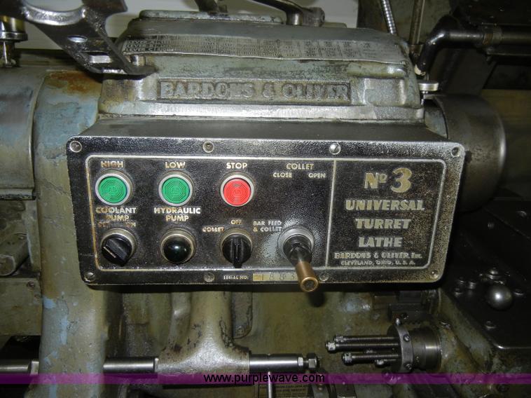 image for item D4457 Bardons and Oliver No. 3 universal turret lathe