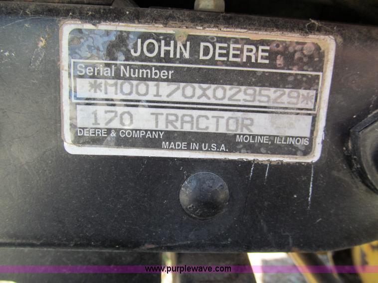 image for item E2018 John Deere 170 lawn mower