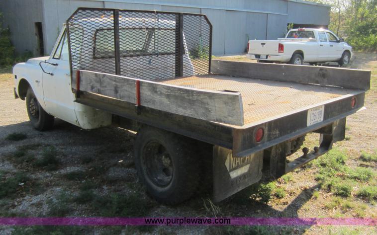 image for item F6505 1968 Chevrolet 30 flatbed pickup truck