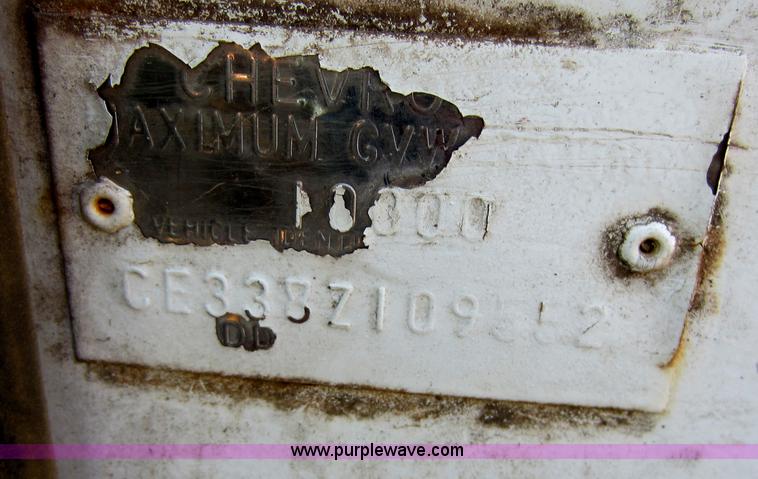 image for item F6505 1968 Chevrolet 30 flatbed pickup truck