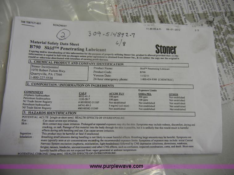 image for item N9517 Stoner 55 gallon drum of skid penetrating lubricant