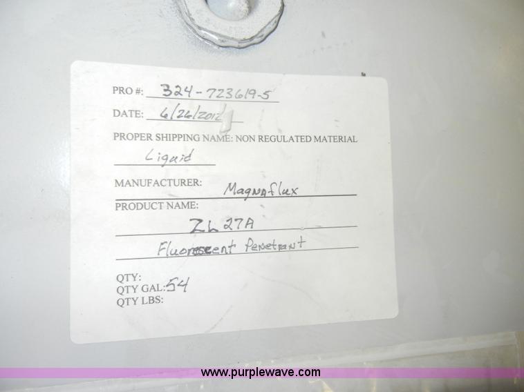image for item N9518 Magnaflux 55 gallon drum of Zyglo ZL27A fluorescent penetrant