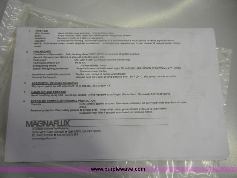 image for item N9518 Magnaflux 55 gallon drum of Zyglo ZL27A fluorescent penetrant