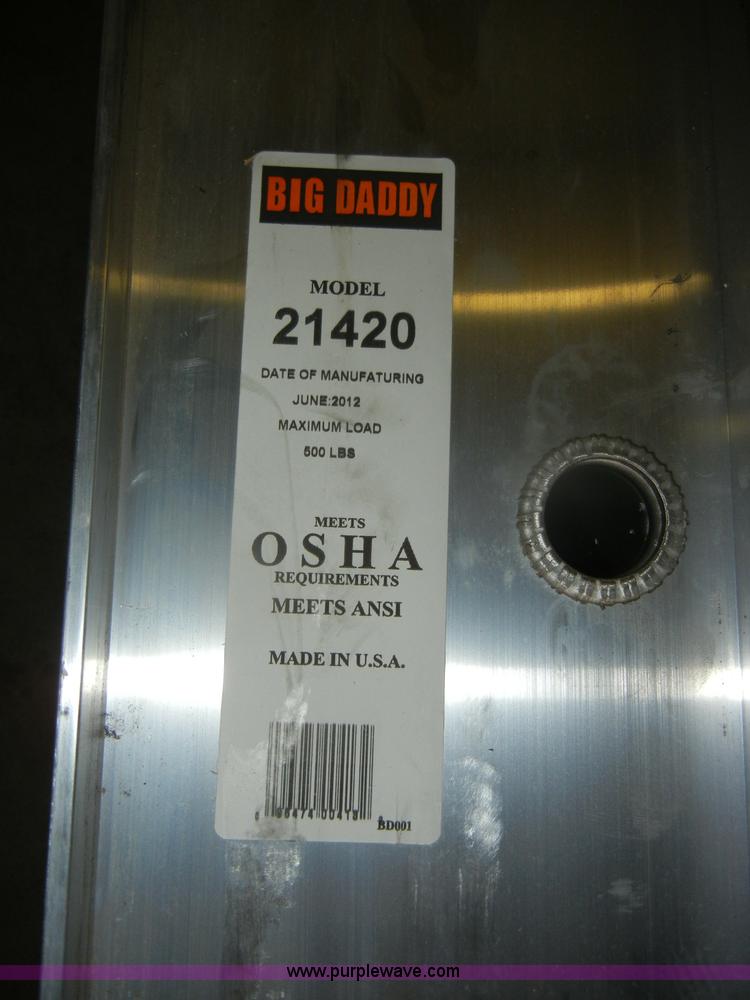 image for item N9533 (2) Big Daddy aluminum scaffolding planks