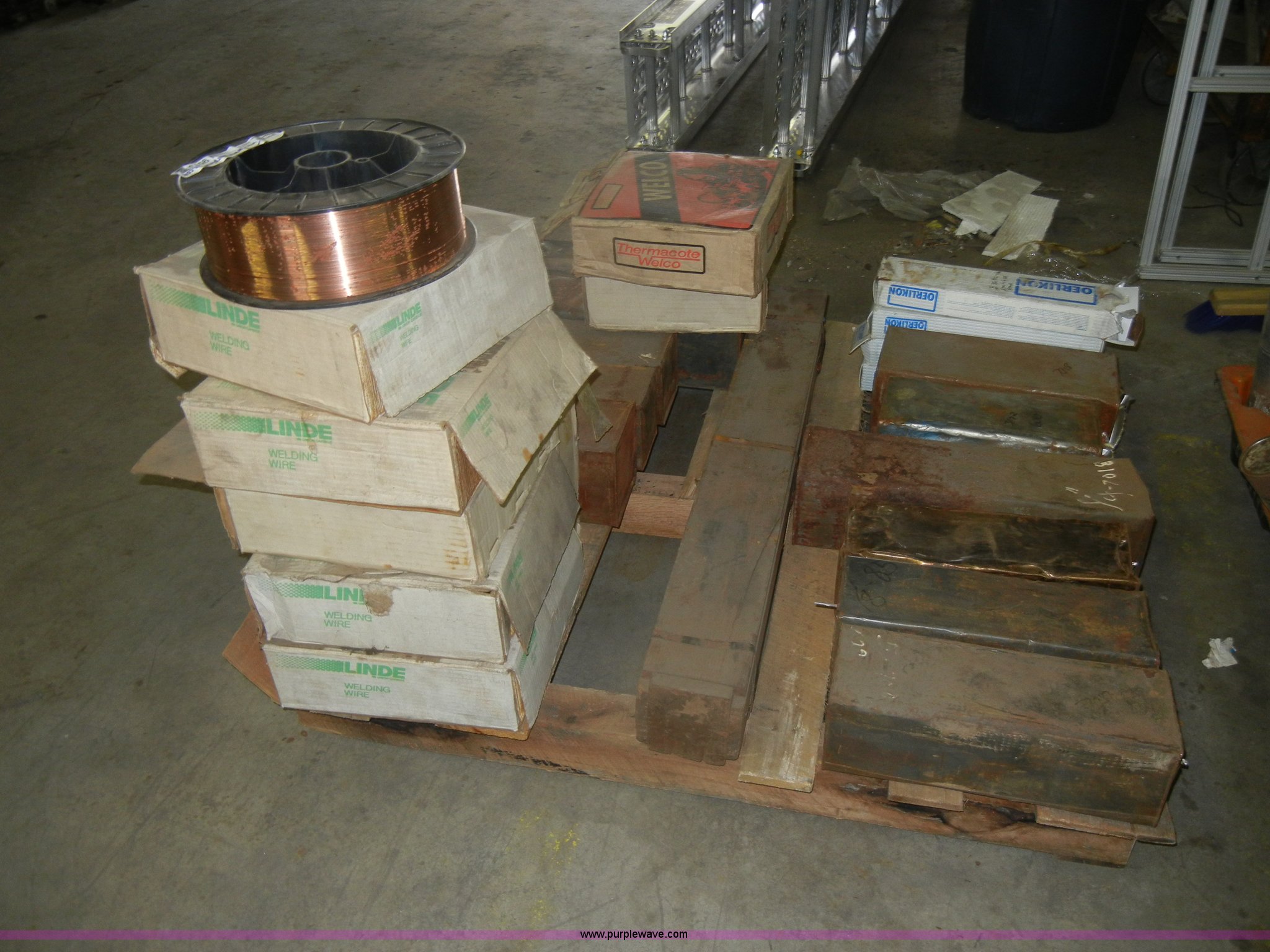 Assorted welding wire and rods in Olathe, KS Item N9513 sold Purple