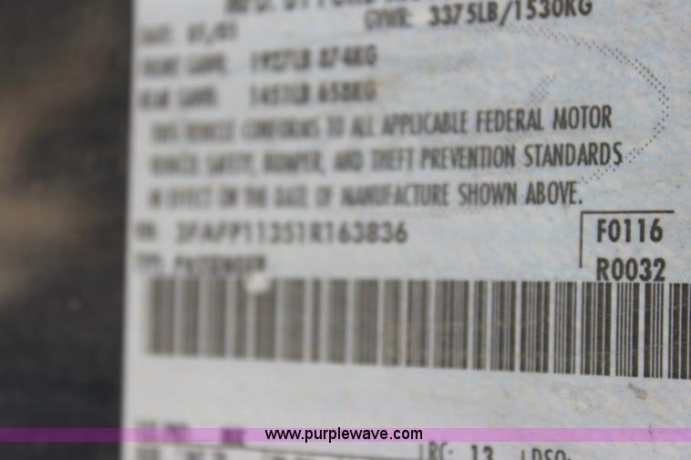 image for item G4588 2001 Ford Escort ZX2