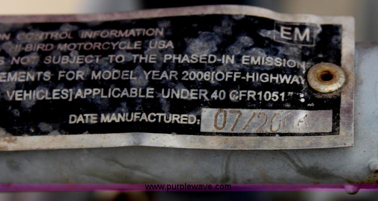 image for item G4596 2006 Hi-Bird ATV