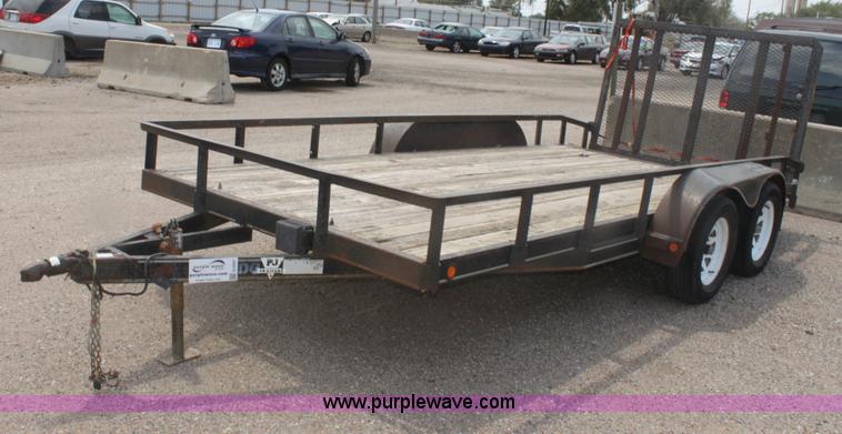 image for item G4597 PJ 16' tandem axle trailer