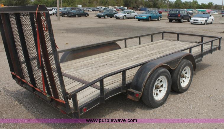 image for item G4597 PJ 16' tandem axle trailer