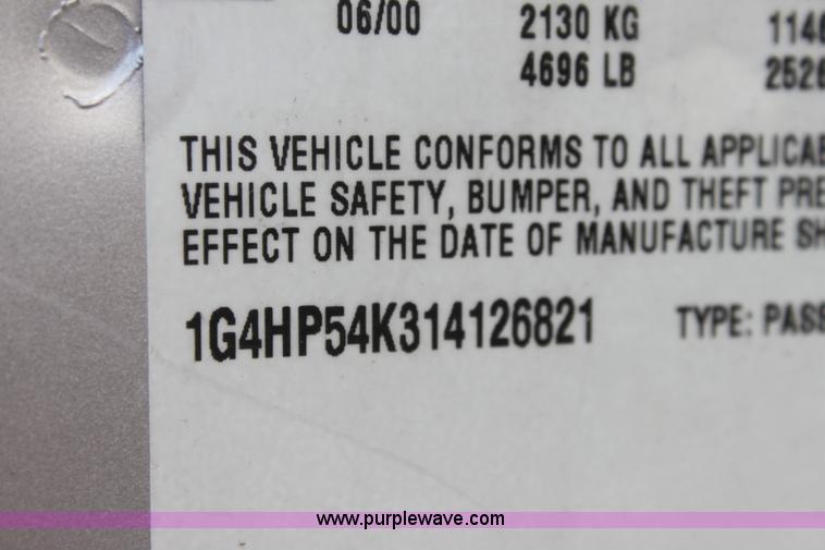 image for item G4602 2001 Buick LeSabre Custom