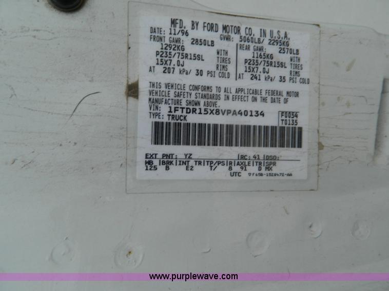 image for item B3847 1997 Ford Ranger XLT SuperCab pickup truck