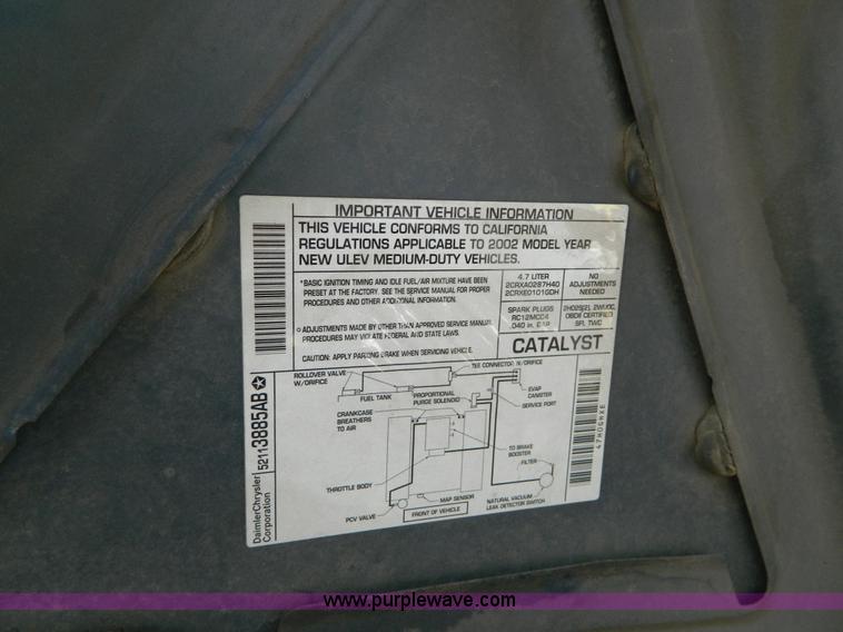 image for item B3850 2002 Dodge Durango SUV