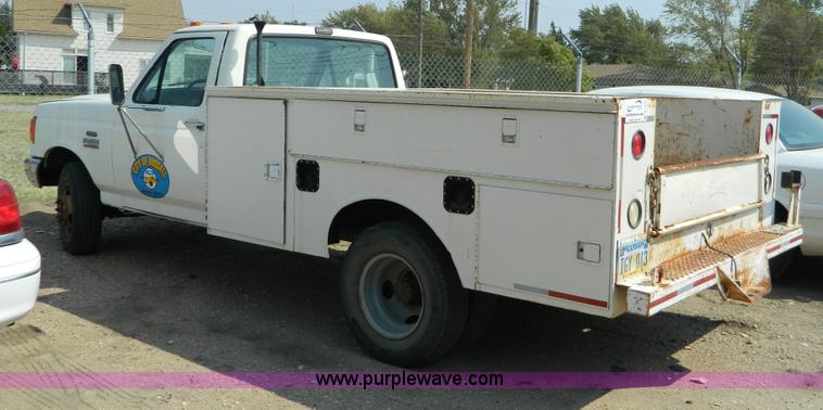 image for item B3859 1991 Ford F350 Custom utility pickup truck