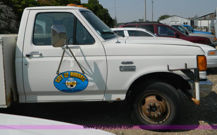 image for item B3859 1991 Ford F350 Custom utility pickup truck