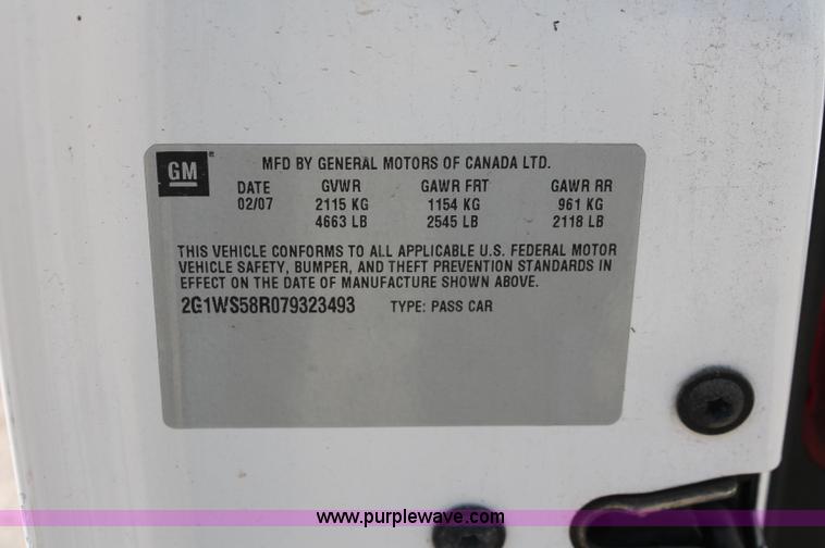 image for item C2708 2007 Chevrolet Impala