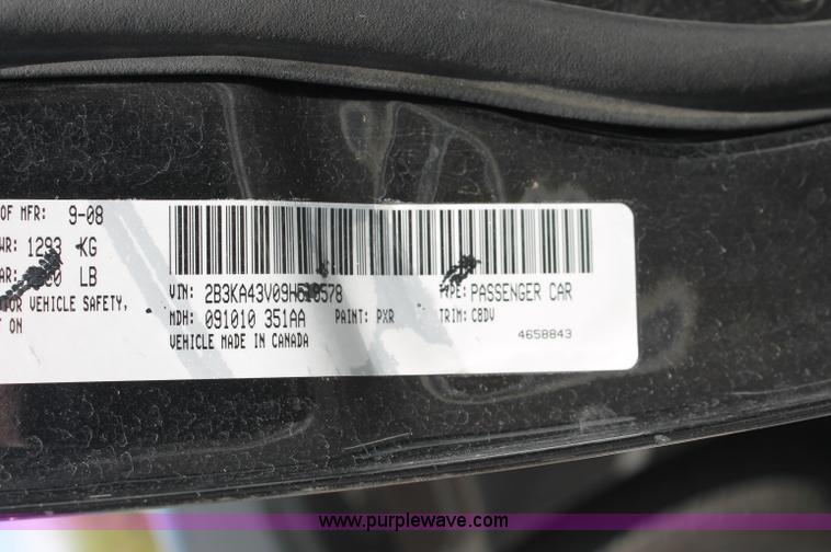 image for item C2776 2009 Dodge Charger