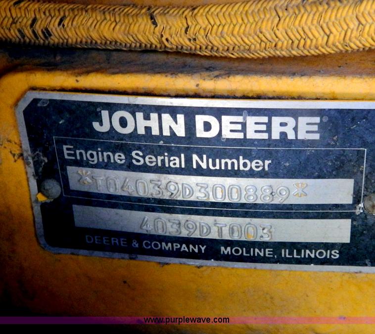 image for item D3859 1990 John Deere 310C backhoe