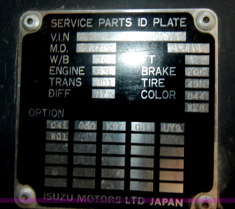 image for item D4398 1992 GMC Johnston 600 street sweeper