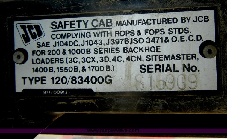 image for item D4399 1986 JCB 1400B backhoe