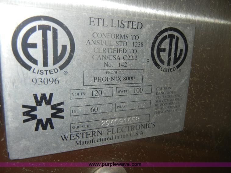 image for item M9729 Western Electronics Phoenix 8000 gas card reader