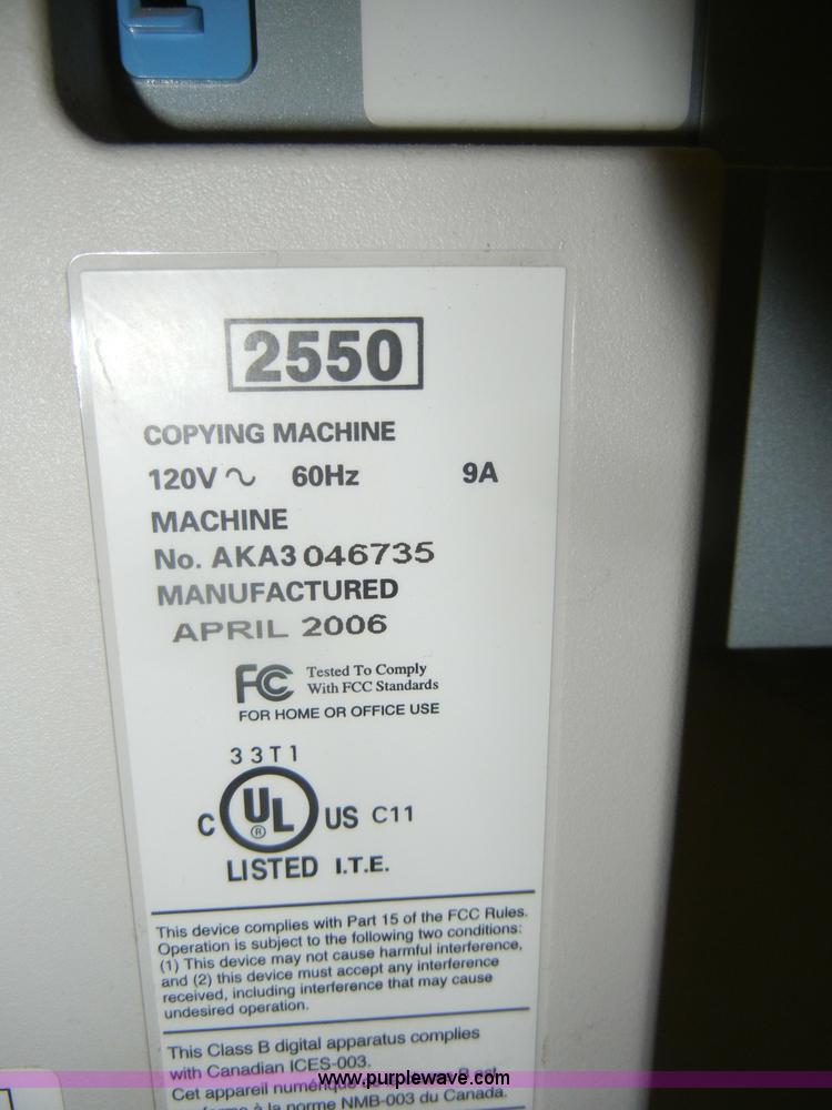 image for item M9731 2006 Copystar CS2550 copier