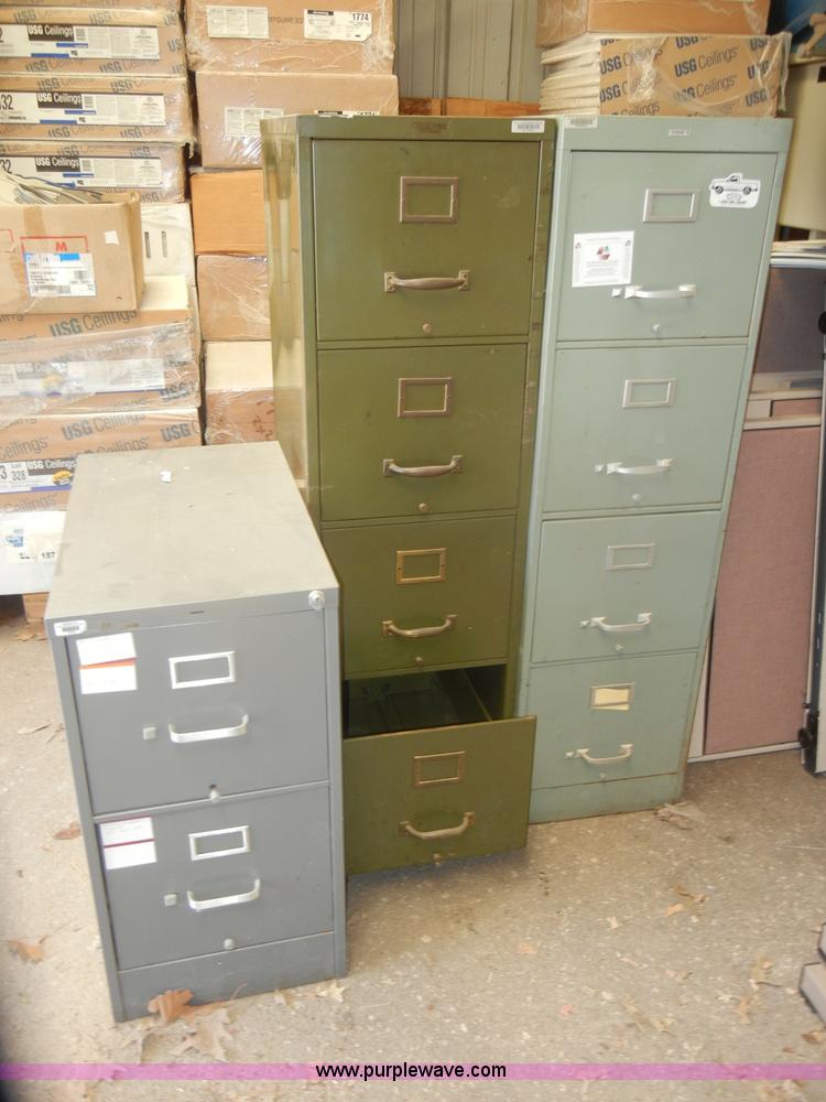 image for item N9669 (7) assorted filing cabinets