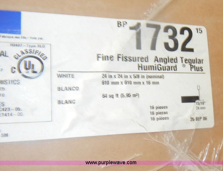 image for item N9670 Assorted boxes of ceiling tile