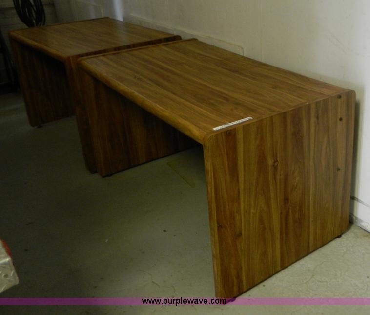 image for item T9369 (2) pressed wood desks